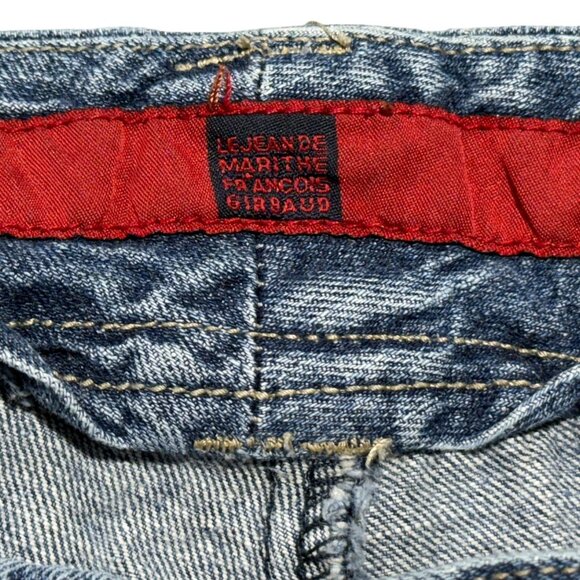 Vintage Le Jean De Marine Francois Giroud Denim Cargo Pants Y2k Street Style 38M - Picture 6 of 9